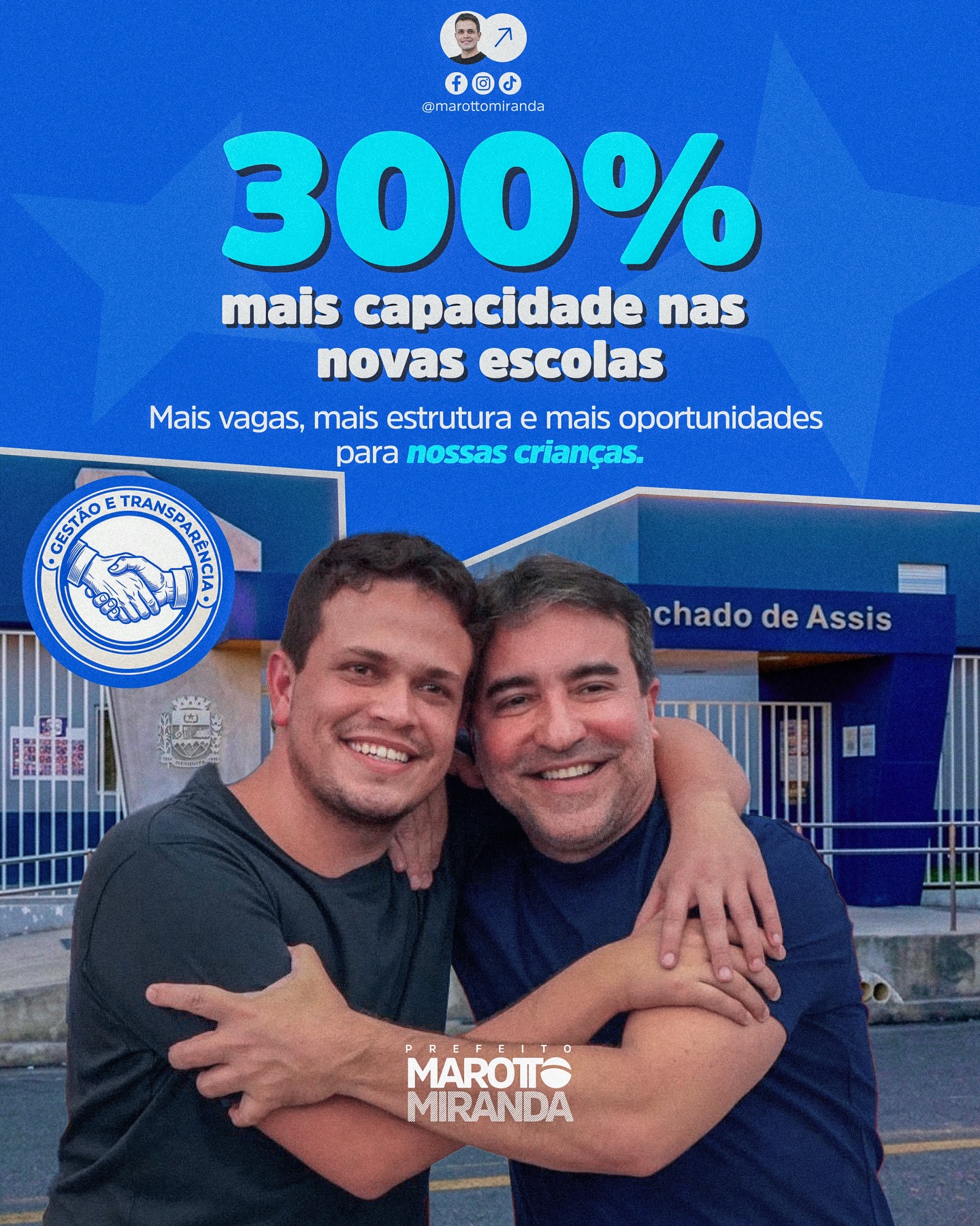 Novas escolas ampliam vagas em 300%